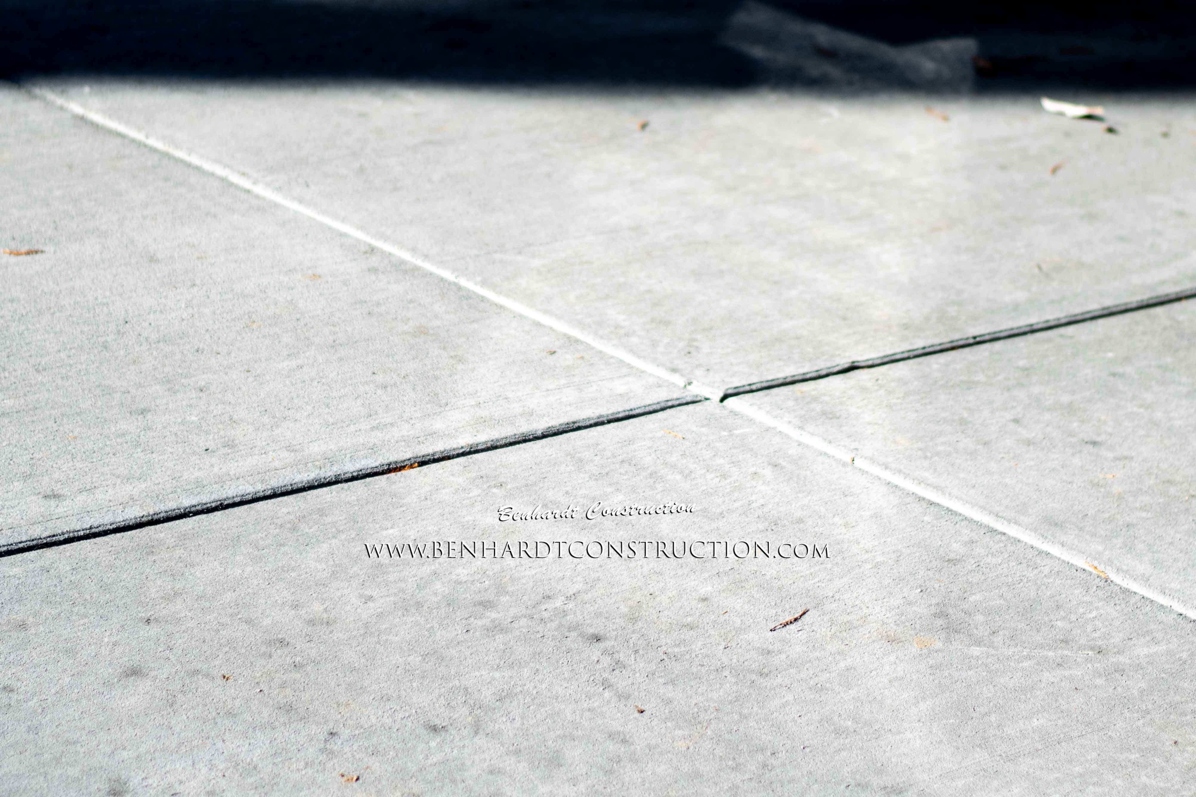 an example photo of concrete with a broom finish 