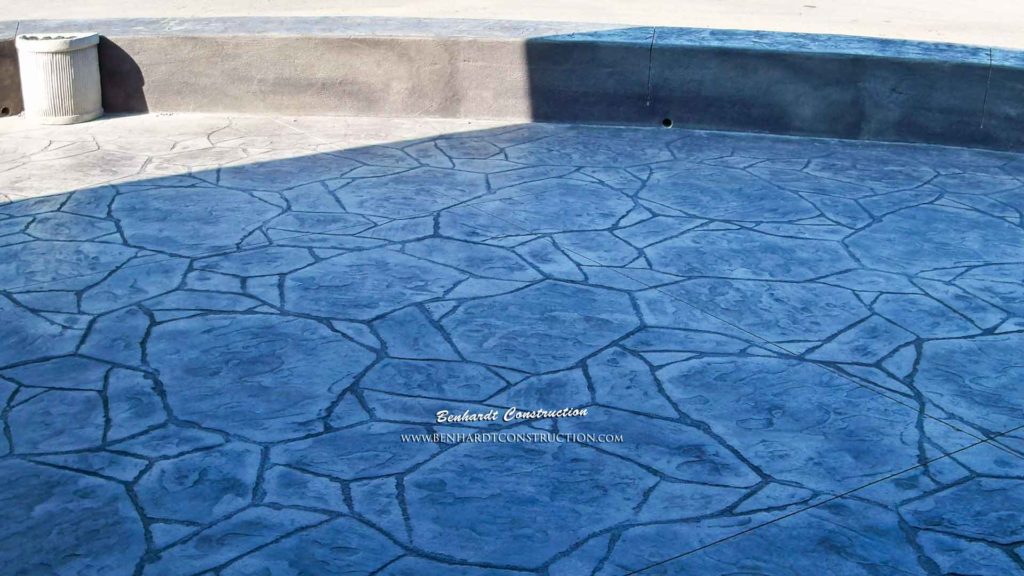 Arizona Flagstone Stamped Concrete Commercial Outdoor Patio