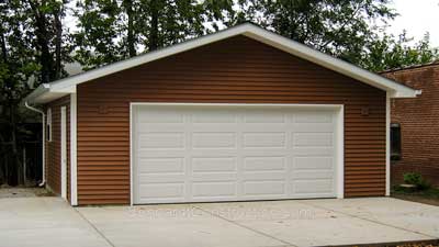 two car detached garage